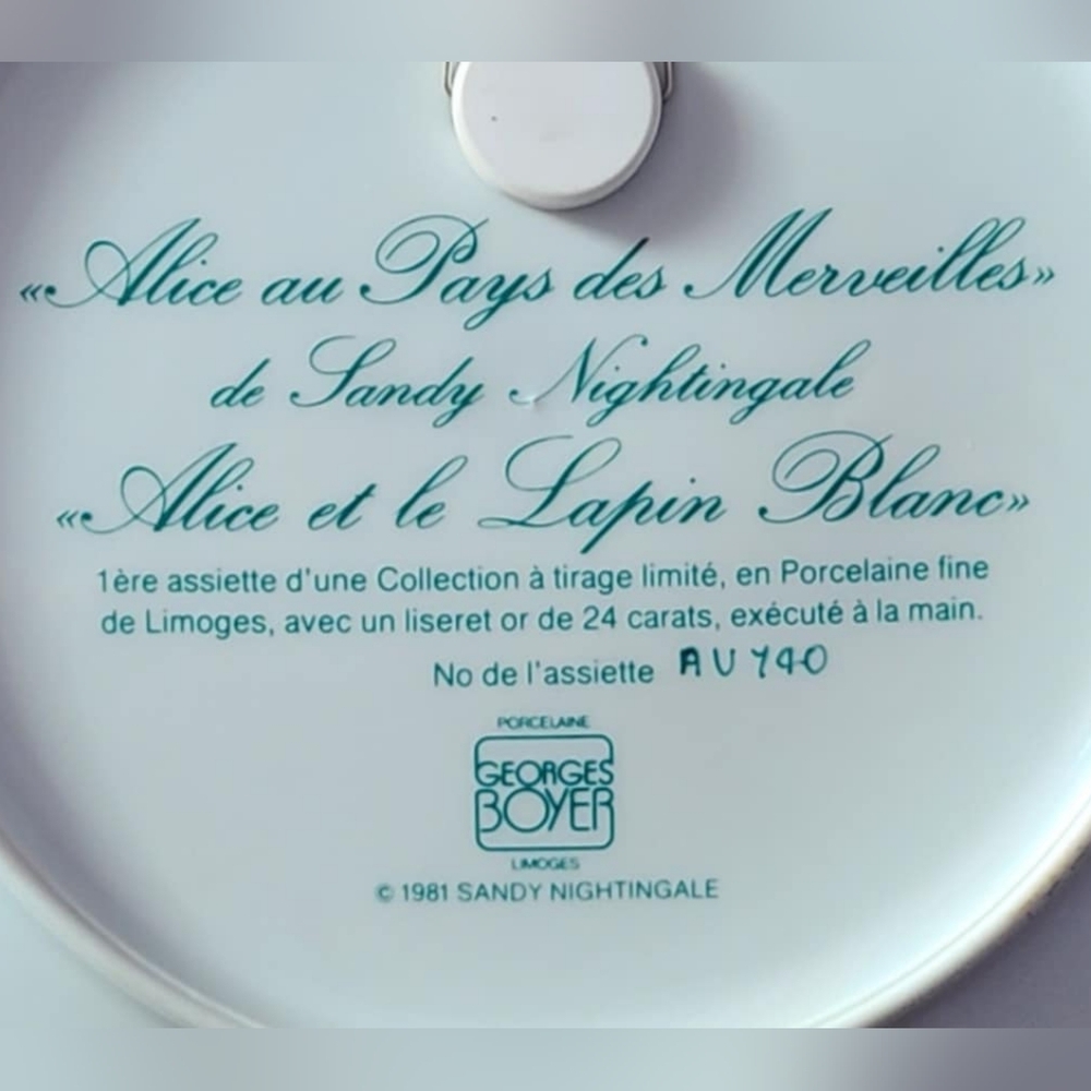 Alice In Wonderland Plate - Picture 4 of 4